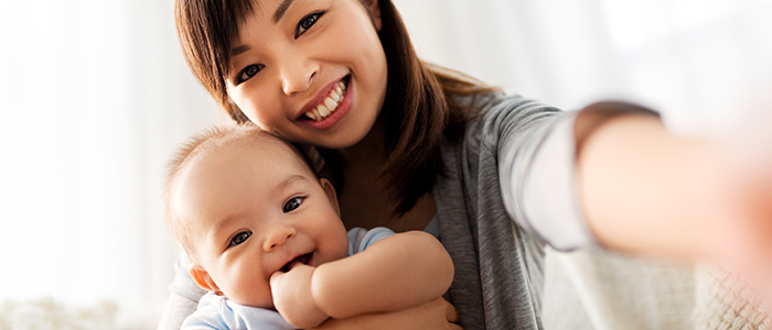 Baby first tooth Hudsonville MI pediatric dentist